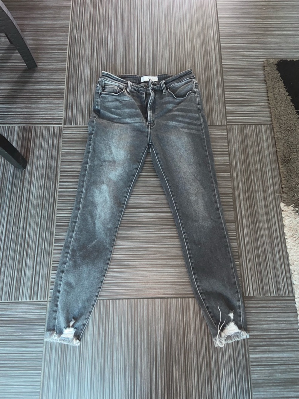 Kancan jeans gray black Womens size 9 sz 28